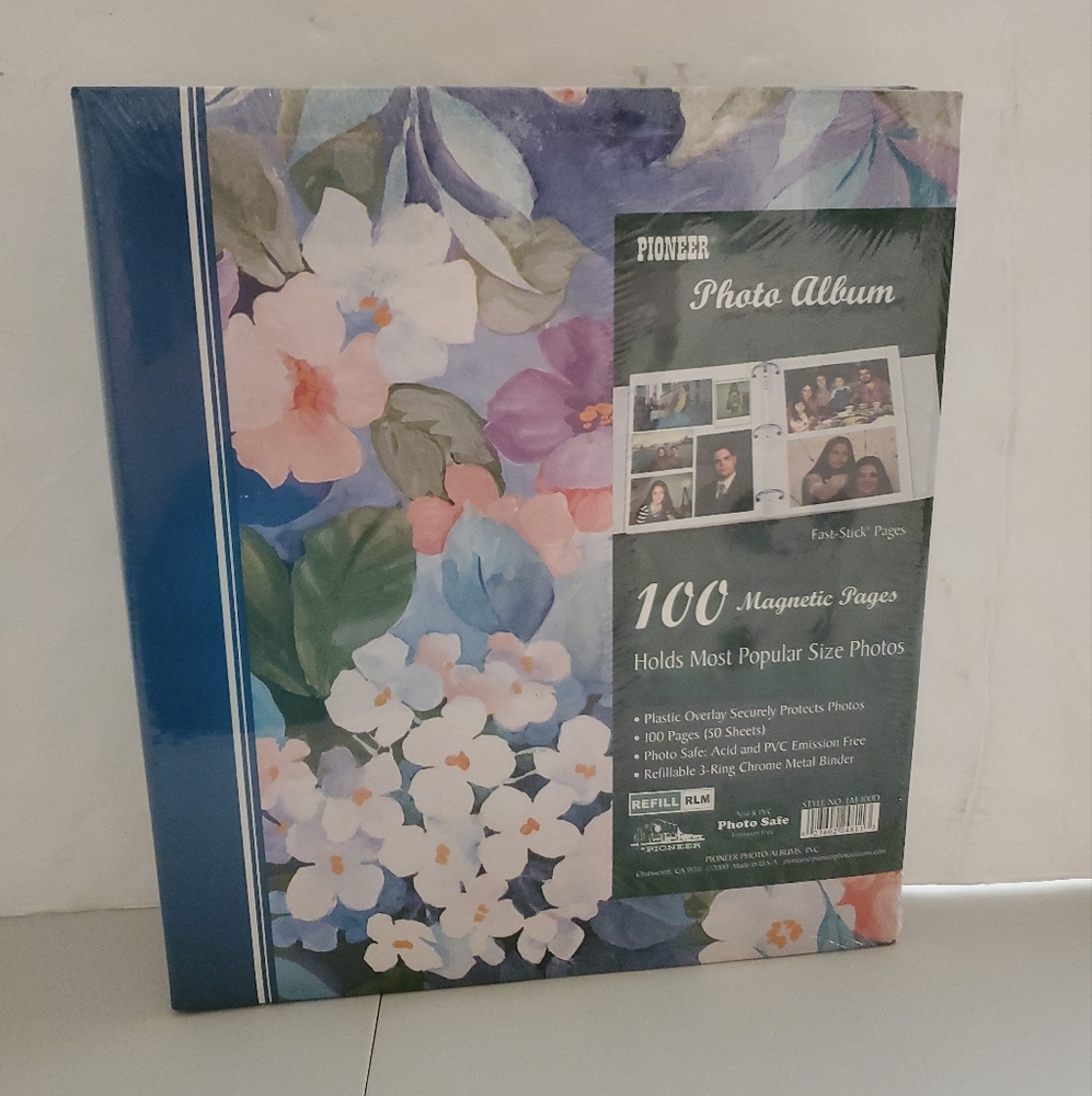 New Pioneer Photo Album 100 Magnetic Pages | Holds Most Popular Size Photos GRN